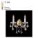 Бра Crystal Lux с лампочками Tesoro AP2+Lamps E14 Свеча