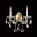 Бра Crystal Lux с лампочками Tesoro AP2+Lamps E14 Свеча