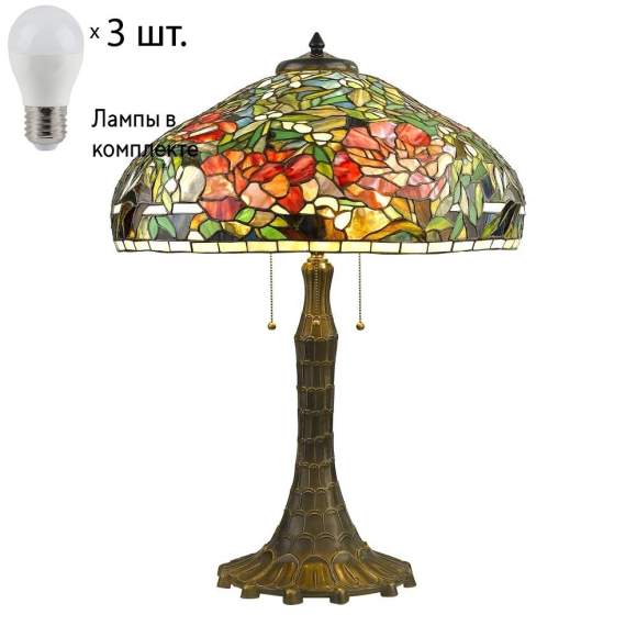Настольная лампа с лампочками Velante 868-804-03+Lamps E27 P45