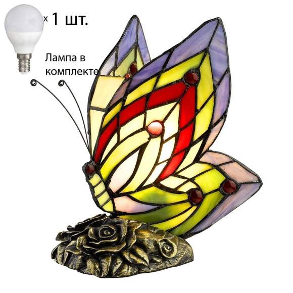 Настольная лампа с лампочкой Velante 805-804-01+Lamps E14 P45