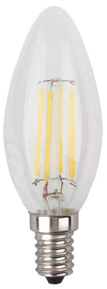 Филаментная светодиодная лампа Е14 9W 4000К (белый) Эра F-LED B35-9w-840-E14 (Б0046995)