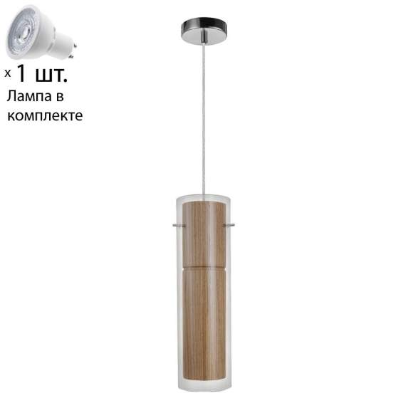 Подвесной светильник  с лампочкой Favourite Bamboom 2838-1P+Lamps Gu10