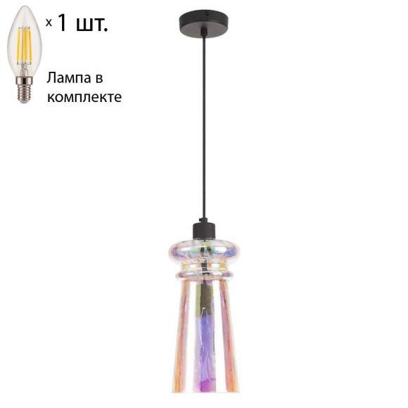 Подвесной светильник Odeon Pasti с лампочкой 4967/1+Lamps E14 Свеча