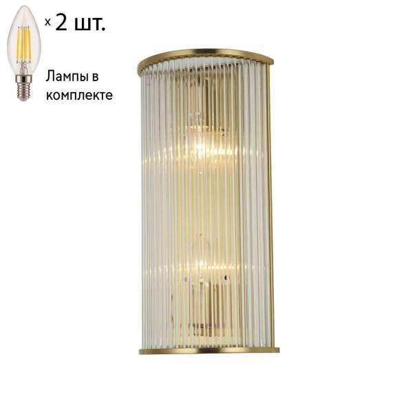 Настенный светильник с лампочками Favourite Wonderland 2907-2W+Lamps E14 Свеча