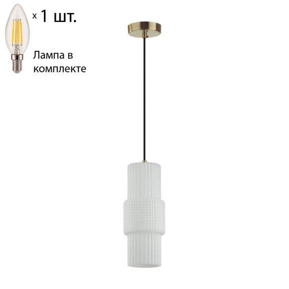 Подвесной светильник Odeon Pimpa с лампочкой 5020/1+Lamps E14 Свеча