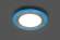 Светодиодный светильник Feron AL2440 встраиваемый 6W 4000K с синей подсветкой, белый 29592