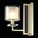 Бра Crystal Lux с лампочкой NICOLAS AP1 GOLD/WHITE+Lamps E14 P45