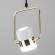 Подвесной светодиодный светильник с поворотным плафоном Eurosvet a044561 50165/1 LED золото/белый золото/белый
