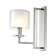 Бра Crystal Lux с лампочкой NICOLAS AP1 NICKEL/WHITE+Lamps E14 P45