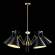 Подвесная люстра Joven Crystal Lux с лампочками JOVEN SP5 GOLD/BLACK+Lamps E27 P45
