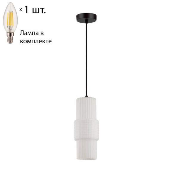 Подвесной светильник Odeon Pimpa с лампочкой 5017/1+Lamps E14 Свеча