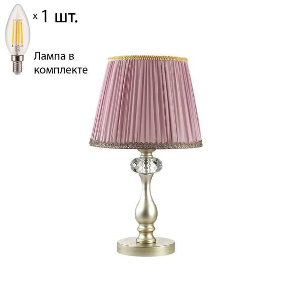 Настольная лампа с лампочкой Odeon Light Gaellori 3393/1T+Lamps E14 Свеча