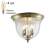 Потолочный светильник Crystal Lux с лампочками JUGO PL4 BRONZE/TRANSPARENTE+Lamps E14 Свеча