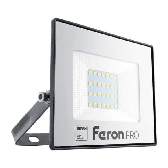 Светодиодный прожектор 30W 6400K (холодный) IP65 Feron PRO LL-1000 41539