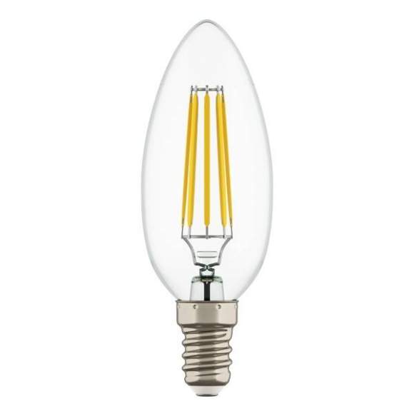 Филаментная светодиодная лампа E14 6W 2800К (теплый) C35 Led Lightstar (933502)