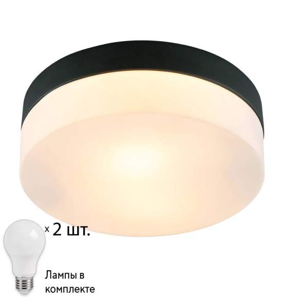 Светильник с лампочками Arte lamp Aqua-Tablet A6047PL-2BK+Lamps