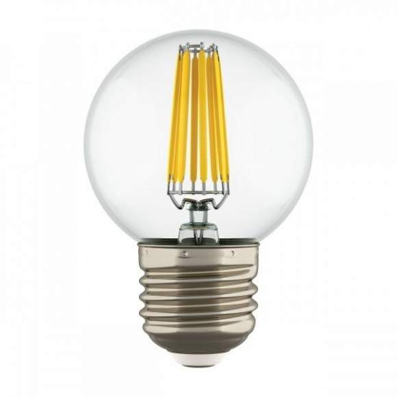 Филаментная светодиодная лампа E27 6W 3000K (теплый) G50 LED Lightstar 933822