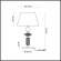 Настольная лампа с лампочкой Odeon Light Candy 4861/1TB+Lamps Е27 Свеча