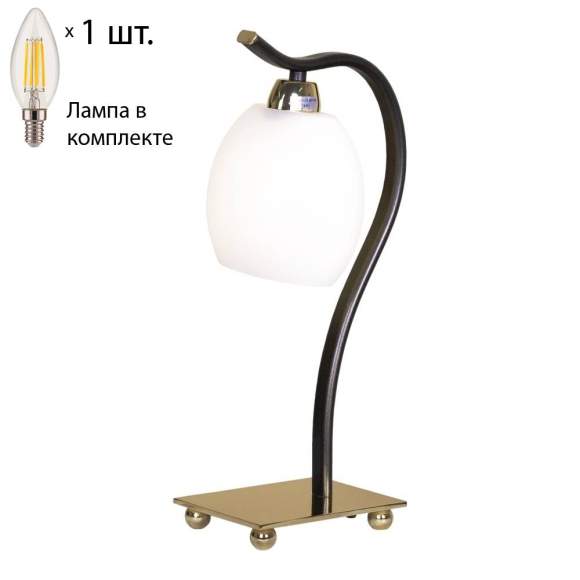 Настольная лампа с лампочкой Velante 269-304-01+Lamps E14 Свеча