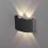 Уличный настенный светодиодный светильник Elektrostandard 1555 TECHNO LED TWINKY DOUBLE черный (a049672)