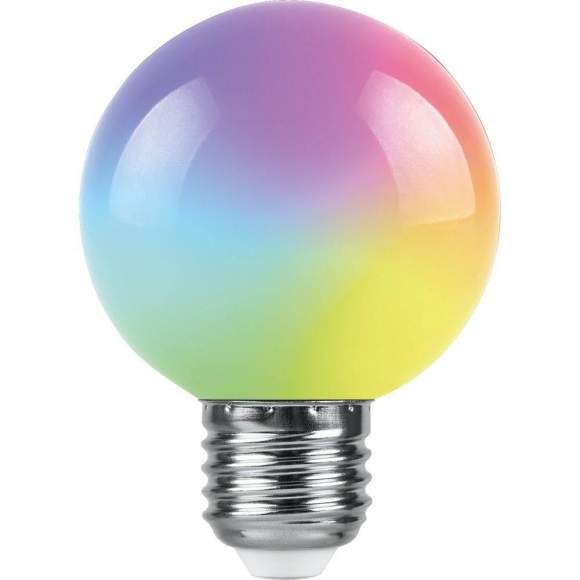 Светодиодная лампа для гирлянд белт-лайт CL25, CL50, E27 3W RGB Feron LB-371 38115