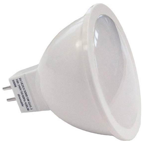 Диммируемая светодиодная лампа GU5.3 5W 3000К (теплый) MR16 Donolux DL18263/3000 5W GU5.3 Dim