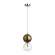 Подвесной светильник с лампочкой Odeon Light Twixy 4980/1B+Lamps G9
