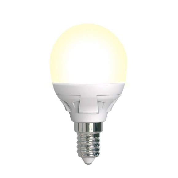 Диммируемая светодиодная лампа E14 7W 3000K (теплый) Uniel LED-G45 7W-3000K-E14-FR-DIM PLP01WH (UL-00004302)
