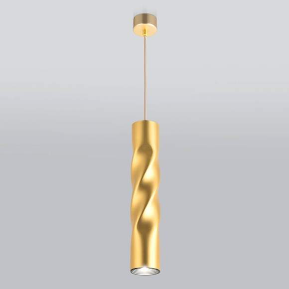 Подвесной светодиодный светильник Евросвет Scroll 50136/1 LED золото (a048072)