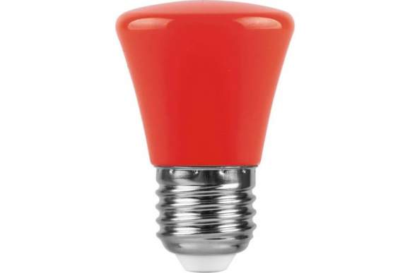 Светодиодная лампа E27 1W (красный) C45 LB-372 Feron (25911)