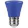 Светодиодная лампа E27 1W (синий) C45 LB-372 Feron (25913)