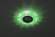 Точечный встраиваемый светильник c зеленой и белой светодиодной подсветкой ЭРА DK LD2 SL/GR+WH Б0019199