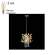 Подвесной светильник Crystal Lux с лампочками Romeo SP2 Gold D250+Lamps E14 Свеча