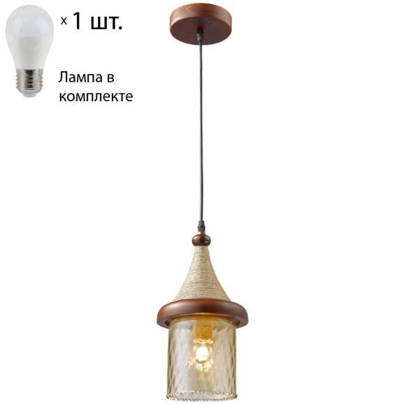 Подвесной светильник с лампочкой Velante 564-706-01+Lamps E27 P45