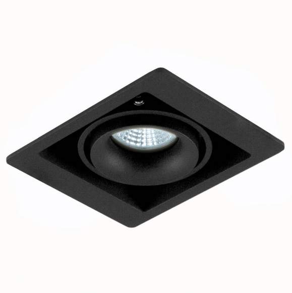 Dl18615/01WW-SQ Shiny black/Black Встраиваемый точечный светильник Donolux