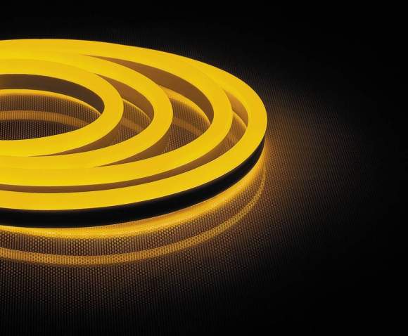 50м. Комплект неоновой ленты желтого цвета 2835, 9,6W, 220V, 120LED/m, IP67 Feron LS720 (29565)