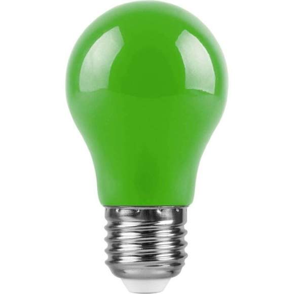 Светодиодная лампа E27 3W (зеленый) A50 LB-375 Feron (25922)