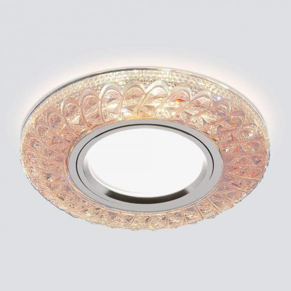 Встраиваемый светильник с LED подсветкой Elektrostandard 2180 MR16 розовый (a049343)