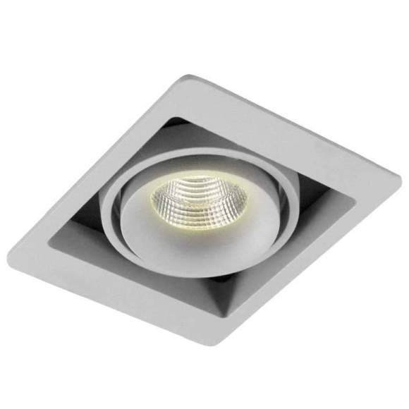 Dl18615/01WW-SQ Silver Grey/Black Встраиваемый точечный светильник Donolux