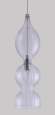 Подвесной светильник Crystal Lux с лампочкой Iris SP1 B Transparent+Lamps E14 Свеча