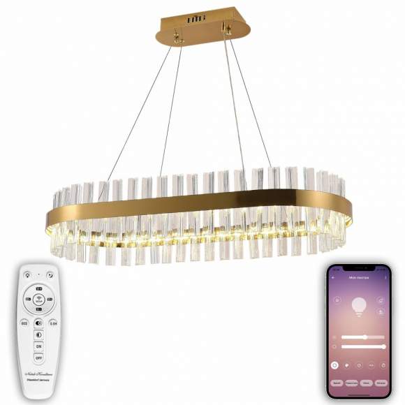 Подвесная светодиодная люстра с Bluetooth и пультом Natali Kovaltseva SMART НИМБЫ LED LAMPS 81252