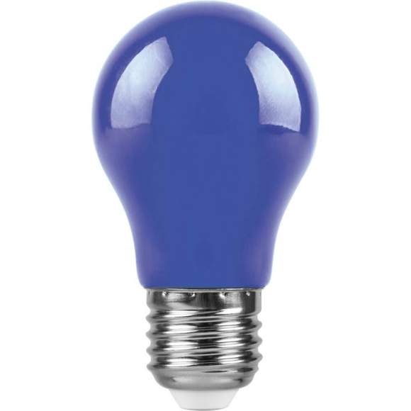 Светодиодная лампа E27 3W (синий) A50 LB-375 Feron (25923)