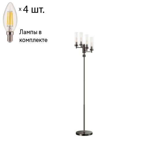 Торшер с лампочками Lumion Kamilla 5275/4F+Lamps E14 Свеча