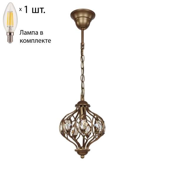 Подвесной светильник с лампочкой Favourite Fes 1382-1P+Lamps E14 Свеча