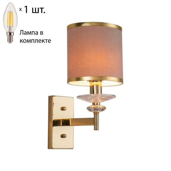 Бра с лампочкой Favourite Rocca 2689-1W+Lamps E14 Свеча