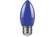 Светодиодная лампа E27 1W (синий) C35 LB-376 Feron (25925)