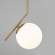 50152/1 латунь Подвесной светильник со стеклянным плафоном Eurosvet Frost