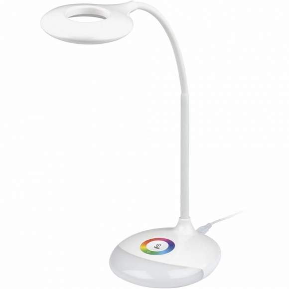 Сенсорная настольная лампа с диммером, ночник RGB Uniel TLD-535 White/LED/250Lm/5500K/Dimmer (UL-00001496)
