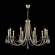 Подвесная люстра Crystal Lux с лампочками VICTORIA SP10 GOLD/AMBER+Lamps E14 Свеча