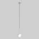 50159/1 хром хром Подвесной светильник с длинным тросом Eurosvet Frost Long